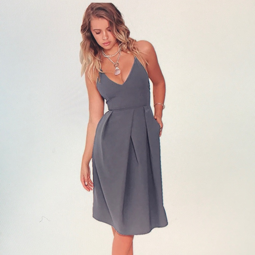 Deep V Neck Summer Dress